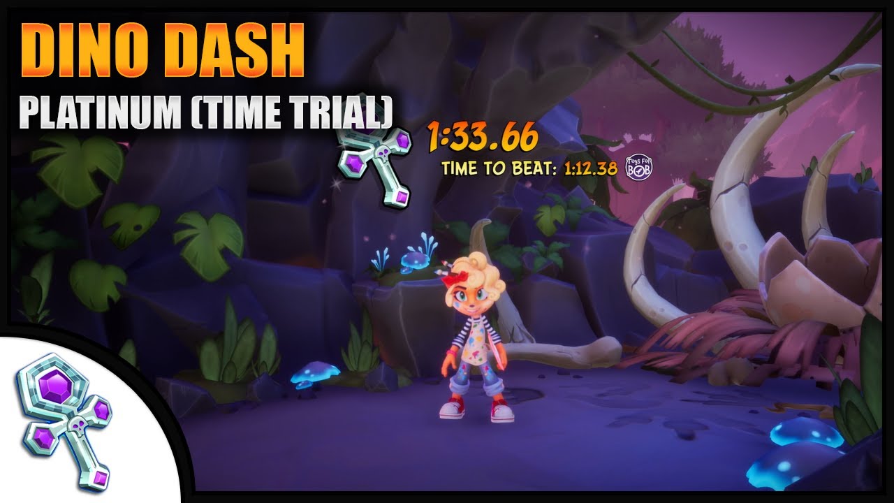 Crash Bandicoot 4 Dino Dash Platinum Relic