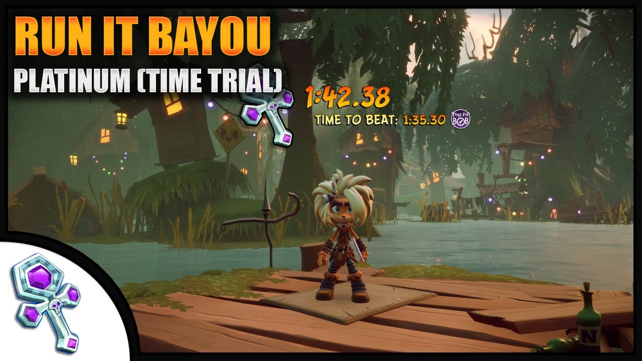 Crash Bandicoot 4 Run it Bayou Platinum Relic