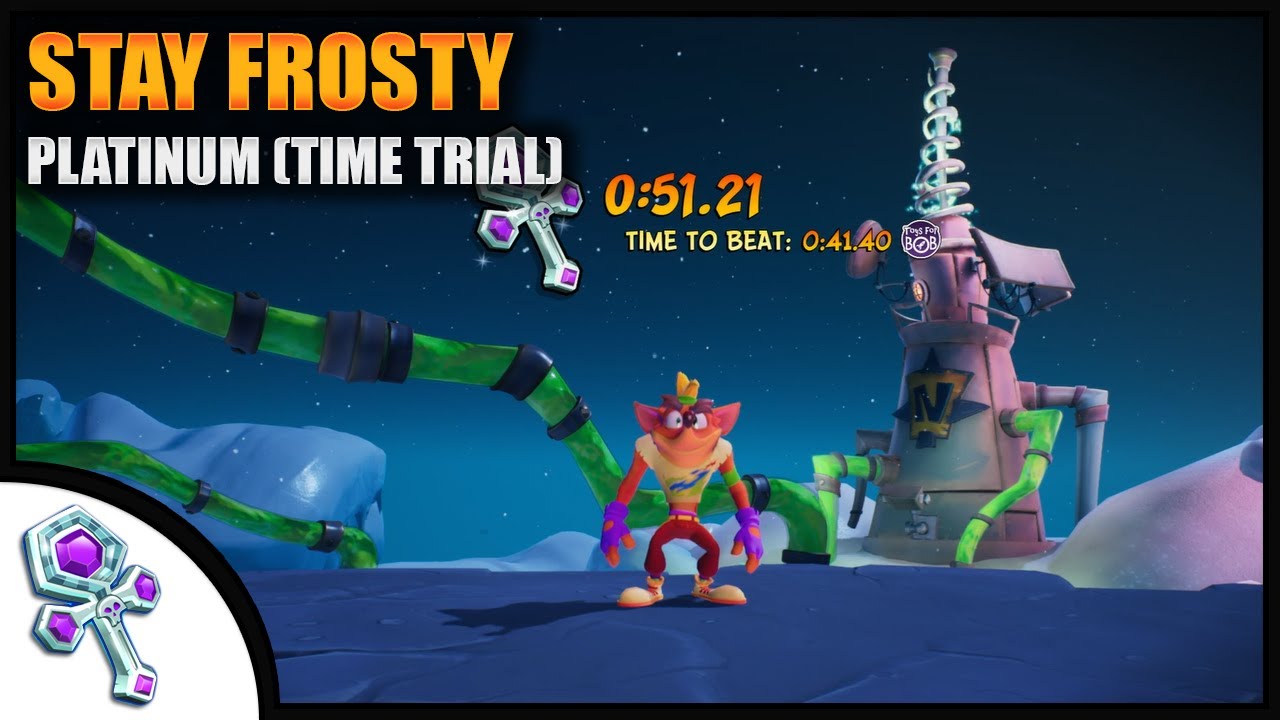 Crash Bandicoot 4 Stay Frosty Platinum Relic