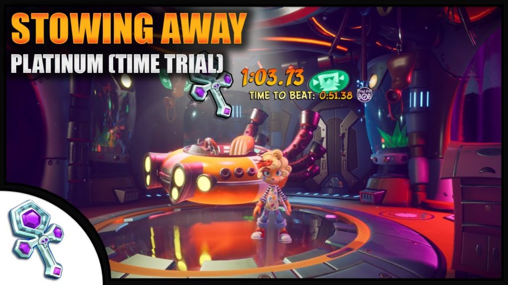 Crash Bandicoot 4 Stowing Away Platinum Relic (Time Trial) Gaming Squad